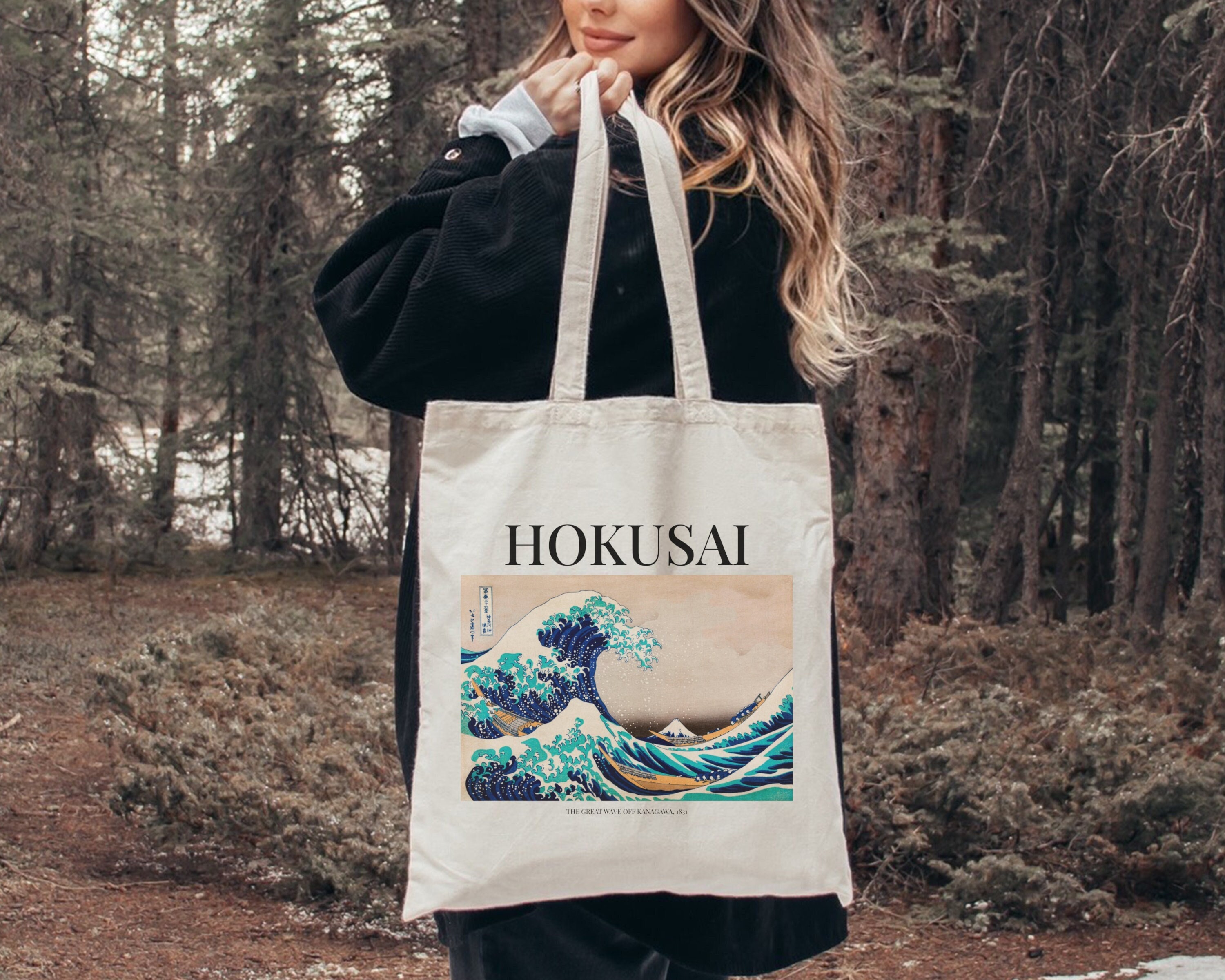 Hokusai Great Wave Art Hipster Bag