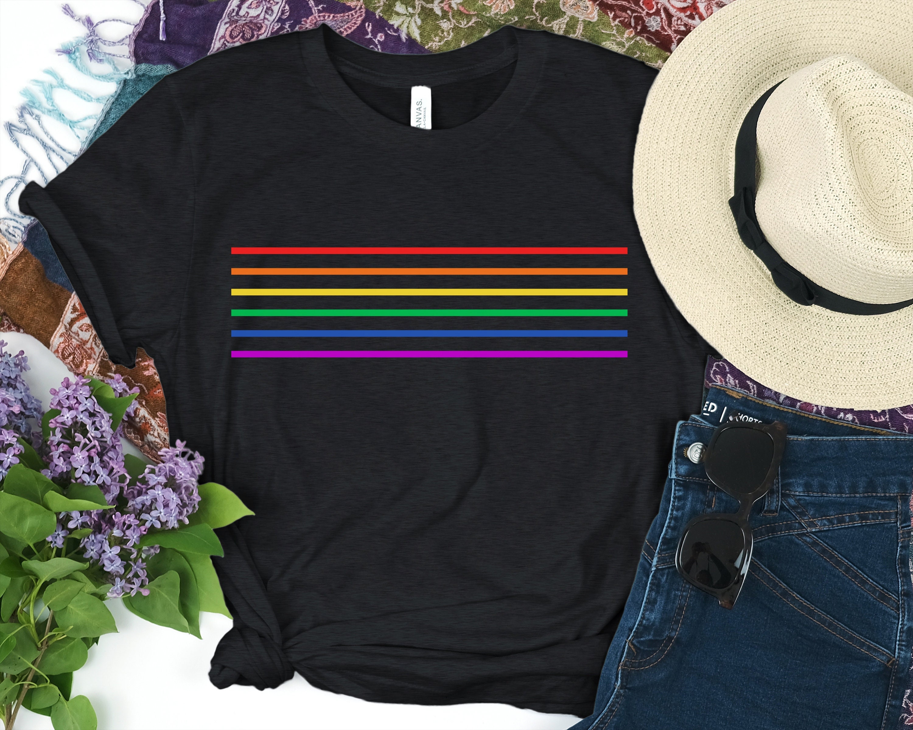 Rainbow Stripe Shirt 