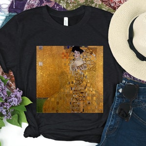 Gustav Klimt Shirt, Portrait of Adele Bloch-Bauer Tee, fine art gift, Gustav Klimt Painting tshirt, Artist Shirt for Women, Art-Lover gift