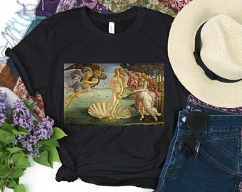 Sandro Botticelli The Birth of Venus Shirt, Italian Renaissance Art History Tee, Artsy Aesthetic Vintage Art Shirt Famous Art Light Academia