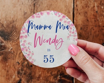 Mamma Mia Food Tag or Sticker Template for Bridal Shower, Bachelorette or Birthday Party | Instant Download, Templett, Printable