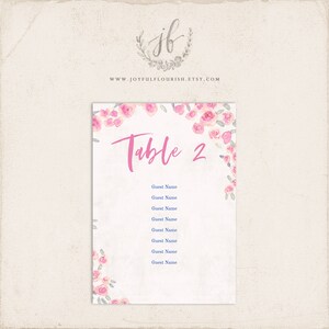 Mamma Mia Seating Chart Cards Plantilla para despedida de soltera o fiesta de cumpleaños / acuarela floral / descarga instantánea, Templett, imprimible