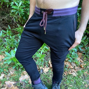 Geo Jogger / Bio-Baumwollhose / Unisex Aktivbekleidung / Yoga & Fitness / Lounge / Loungewear / Sacred Geometry Hose / natürliche Sweathose