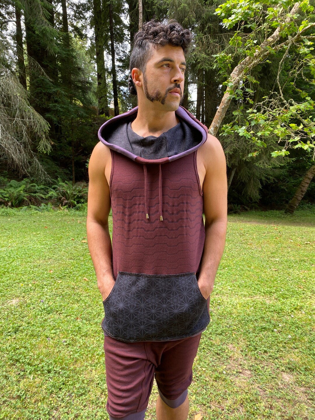 theredthread S logo hoodie tank タンク ノースリ THEREDTHREAD / ザレッドスレッド】S logo hoodie tank