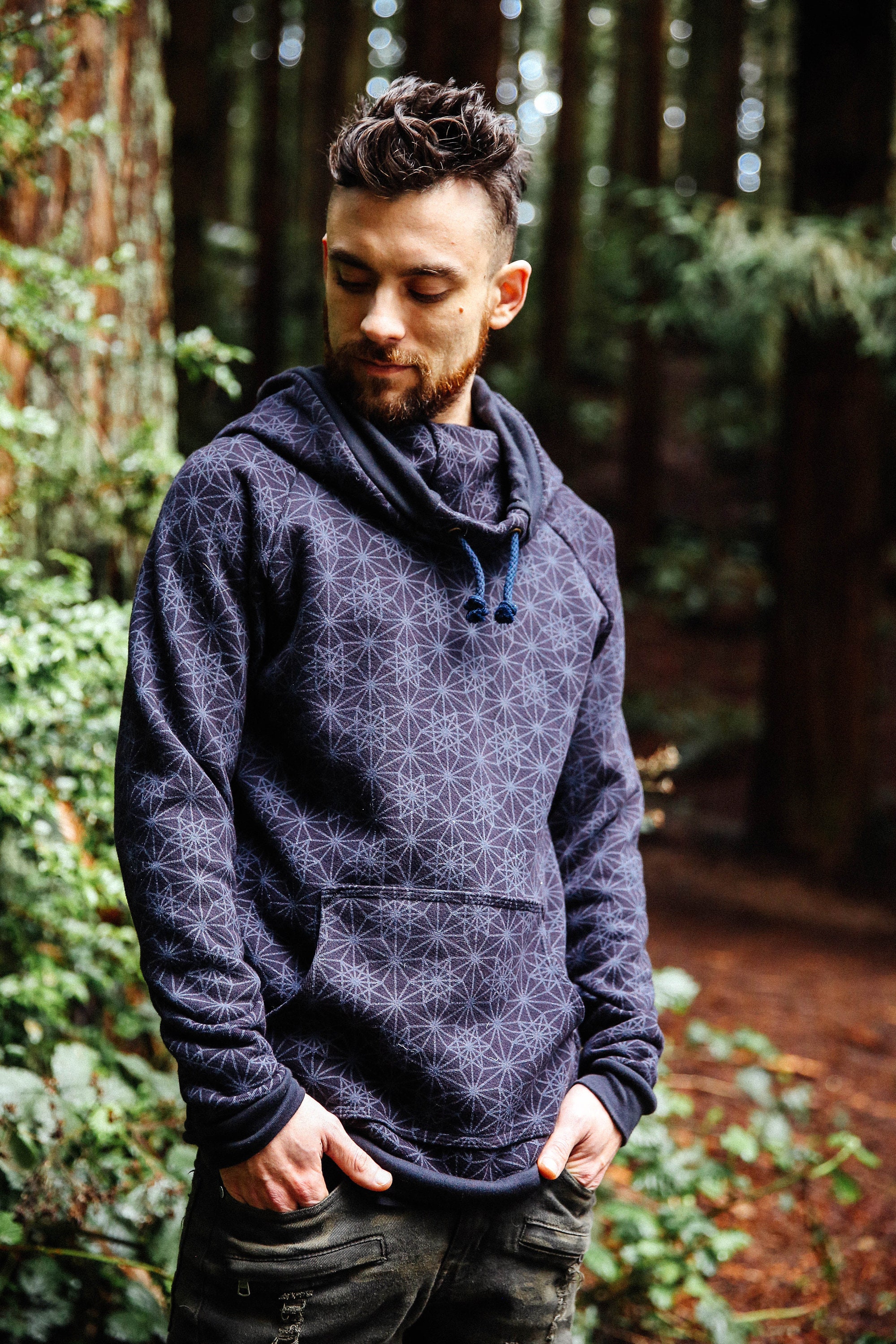 ポータル パーカー - オーガニックコットン カウル フード付きプル