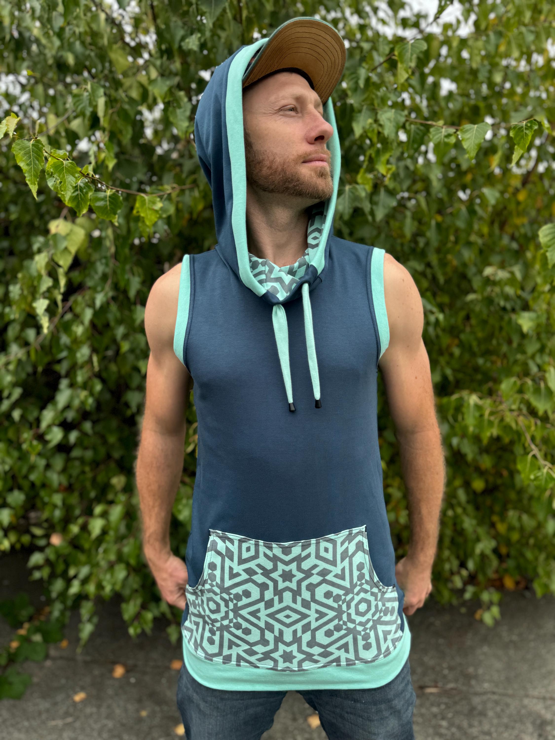 The Portal Tank - Organic Cotton Unisex Geometric Sleeveless