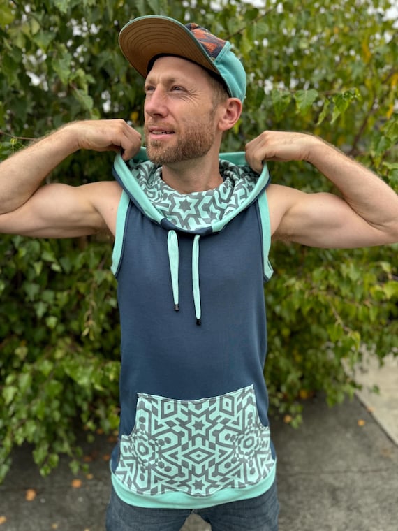 The Portal Tank - Organic Cotton Unisex Geometric Sleeveless