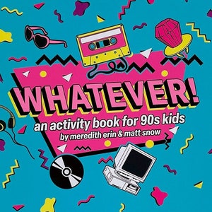 1990s Adult Activity Book - 40th Birthday Gifts for Women - 50th Birthday Gift for Women - Boredom Buster - Puzzle Book