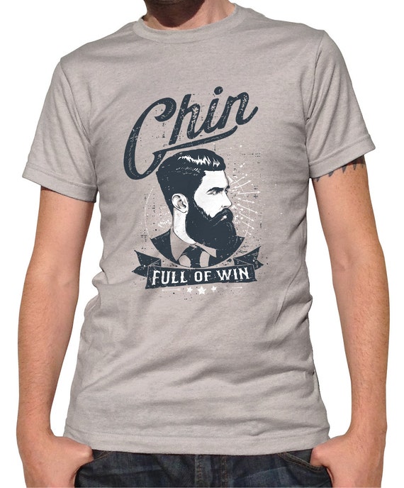 Funny Beard Shirt Chin Full of Win Beard T Shirt Beard | Etsy