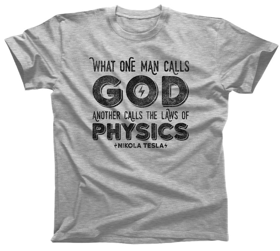 NICOLA TESLA RULES funny mens t shirt geek nerd humour physics science