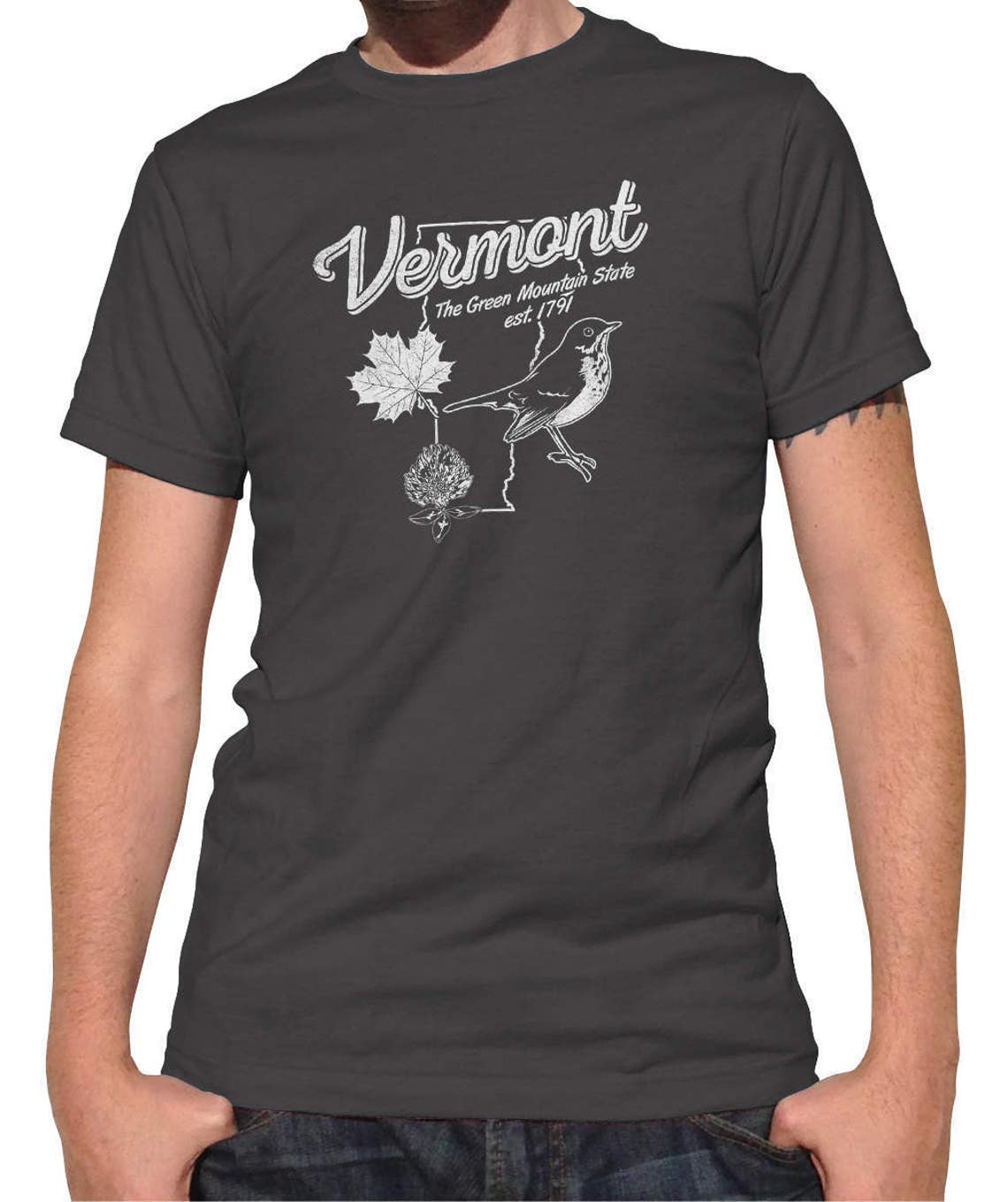 Vintage Vermont Shirt Vermont Tshirt Vermont Tee Vermont Etsy