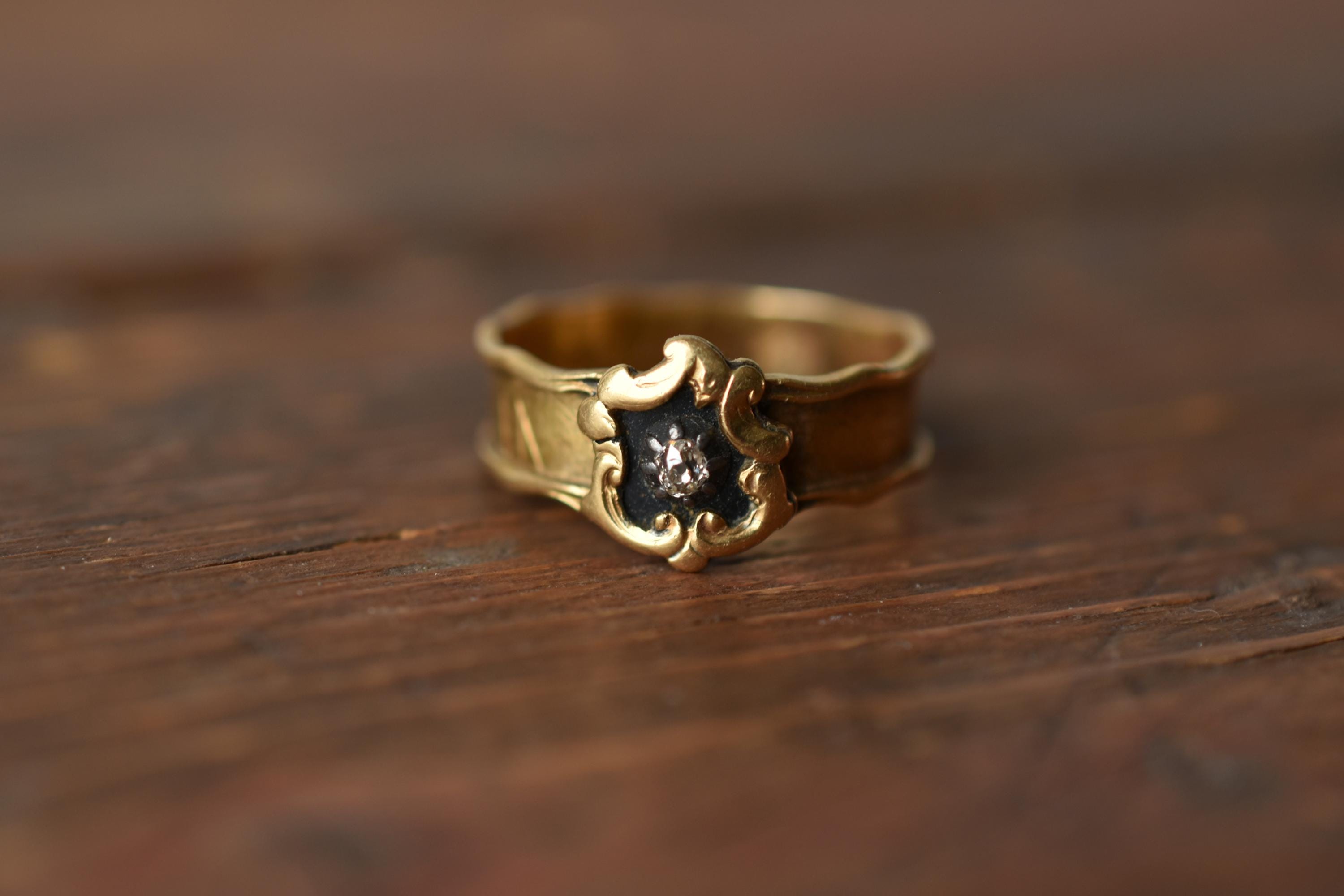 Antique mourning ring - Etsy 日本