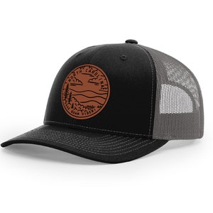 North Carolina Hat | Leather Patch Hat | Trucker Hat