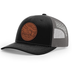 Texas Hat | Leather Patch Hat | Trucker Hat