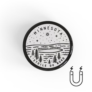 Minnesota Magnet | Button Magnet | Fridge Magnet | Kitchen Magnet | Refrigerator Magnet