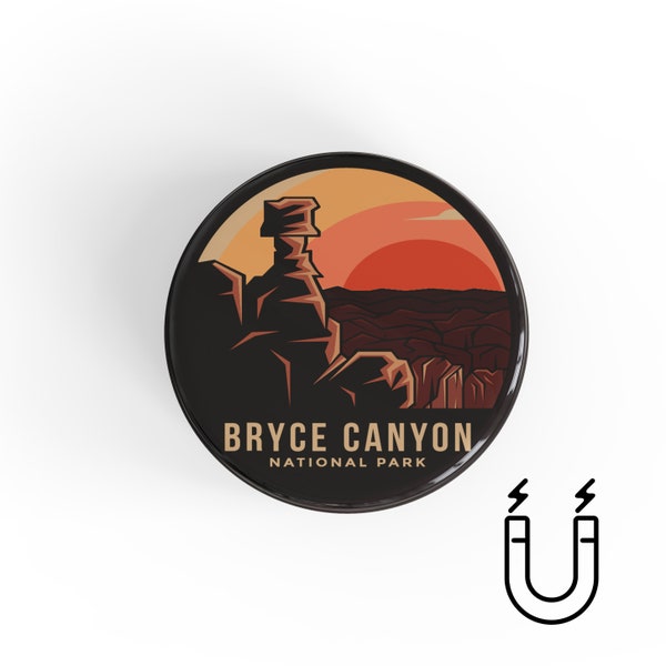 Bryce Canyon National Park Magnet | Button Magnet | Fridge Magnet | Kitchen Magnet | Refrigerator Magnet