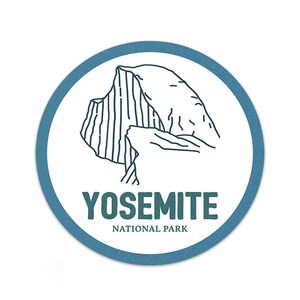Yosemite National Park Sticker | Multiple Sizes | Bumper Sticker | Water Bottle | Travel | Laptop | Waterproof