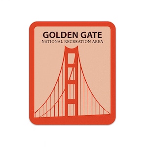 Golden Gate National Recreation Area Sticker | National Park Sticker | Multiple Sizes