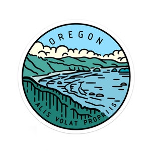 Oregon Sticker | Oregon Decal | Multiple Sizes | Bumper Sticker | Water Bottle | Travel | Laptop | Waterproof