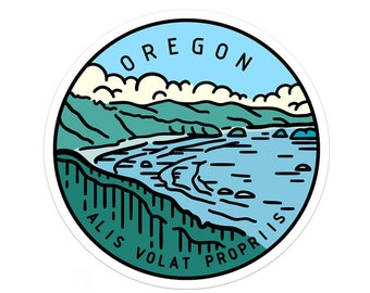 Oregon Sticker | Oregon Decal | Multiple Sizes | Bumper Sticker | Water Bottle | Travel | Laptop | Waterproof