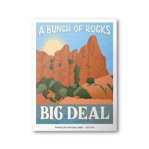 Pinnacles National Park Poster | Subpar Parks Poster