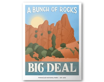 Pinnacles National Park Poster | Subpar Parks Poster