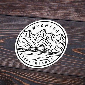Wyoming Sticker | Wyoming Decal | Multiple Sizes | Bumper Sticker | Water Bottle | Travel | Laptop | Waterproof