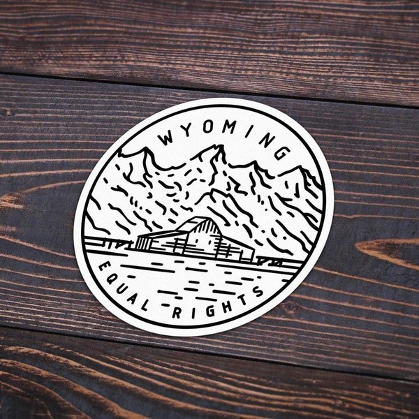 Wyoming Bumper Stickers Etsy