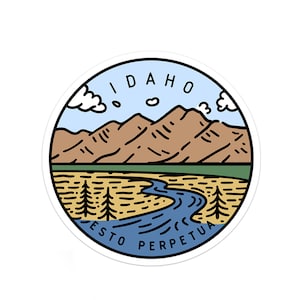 Idaho Sticker | Idaho Decal | Multiple Sizes | Bumper Sticker | Water Bottle | Travel | Laptop | Waterproof