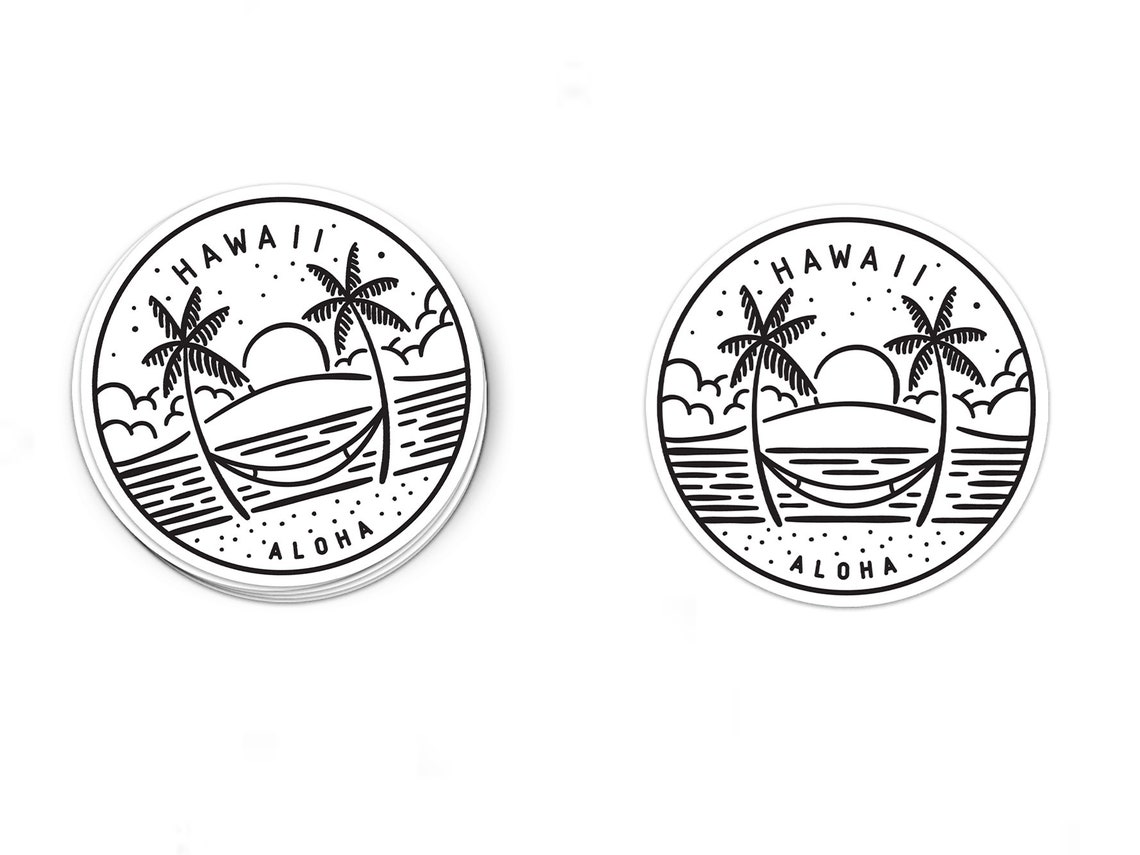 Hawaii Sticker Hawaii Decal Multiple Sizes Bumper Etsy
