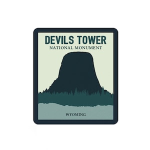 Devils Tower National Monument Sticker | National Park Sticker | Multiple Sizes