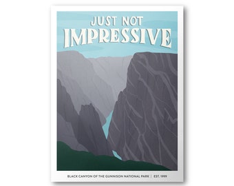 Black Canyon Of The Gunnison National Park Poster | Subpar Parks Poster