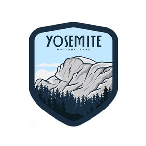 Yosemite National Park Sticker | Multiple Sizes | Bumper Sticker | Water Bottle | Travel | Laptop | Waterproof