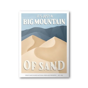 Great Sand Dunes National Park Poster | Subpar Parks Poster