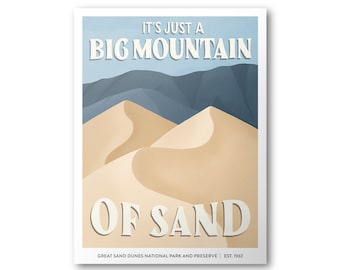 Great Sand Dunes National Park Poster | Subpar Parks Poster