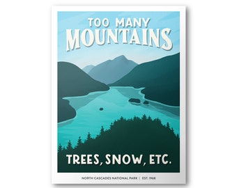 North Cascades National Park Poster | Subpar Parks Poster