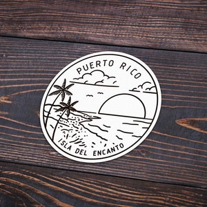 Puerto Rico Sticker | Puerto Rico Decal | Multiple Sizes | Bumper Sticker | Water Bottle | Travel | Laptop | Waterproof