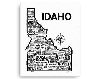 Idaho Canvas Print | Thin Canvas | Canvas Wall Art | Gallery Wrap Canvas |  Katie Ford