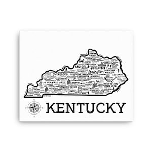 Kentucky Canvas Print | Thin Canvas | Canvas Wall Art | Gallery Wrap Canvas |  Katie Ford