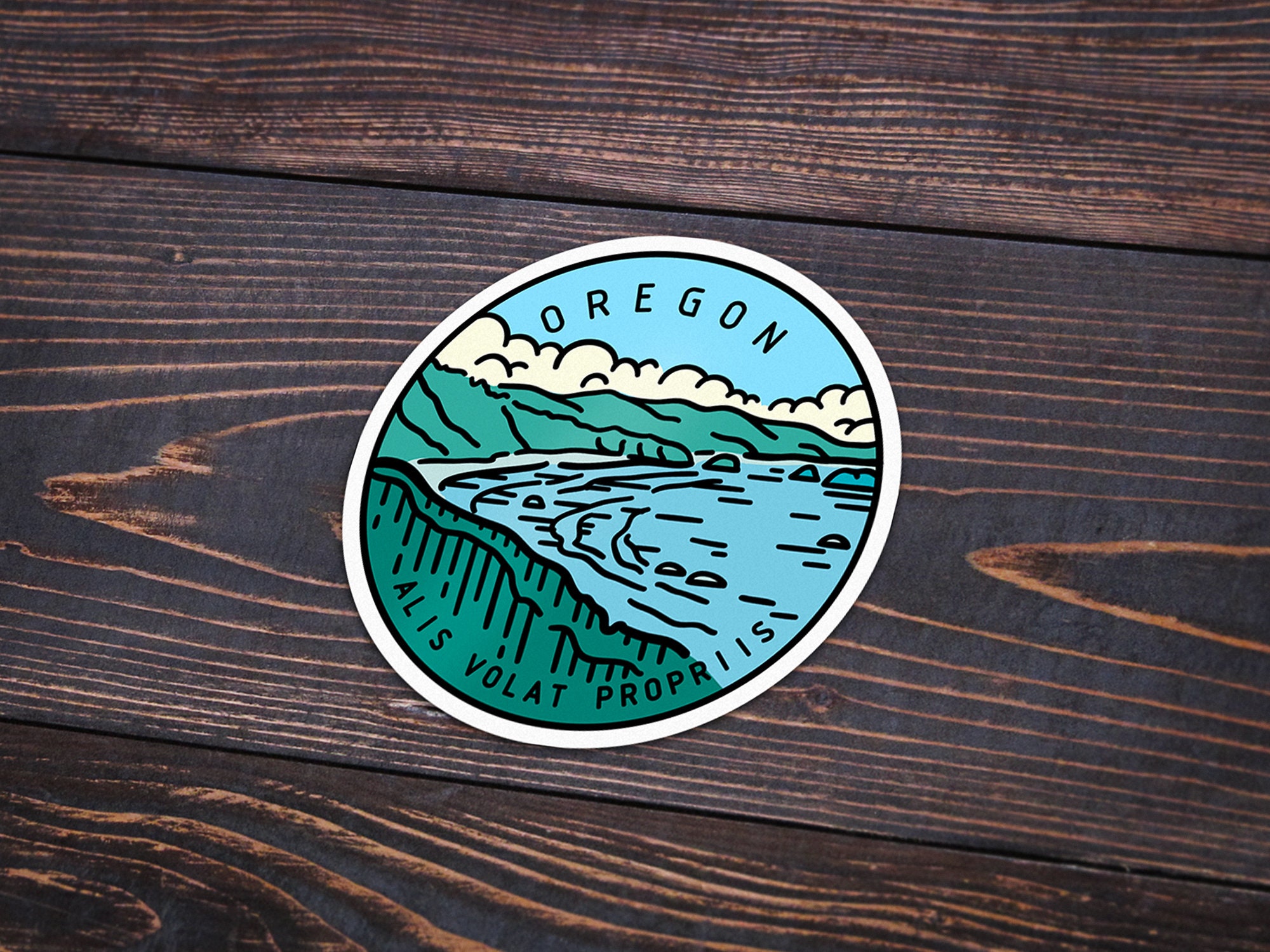 Oregon Sticker | Oregon Decal | Multiple Sizes | Bumper Sticker | Water ...