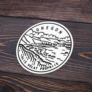 Oregon Sticker | Oregon Decal | Multiple Sizes | Bumper Sticker | Water Bottle | Travel | Laptop | Waterproof