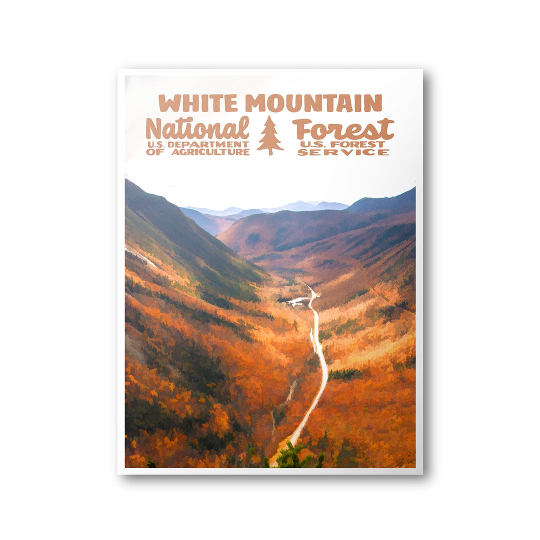 White Mountain National Forest Poster National Forest Print National