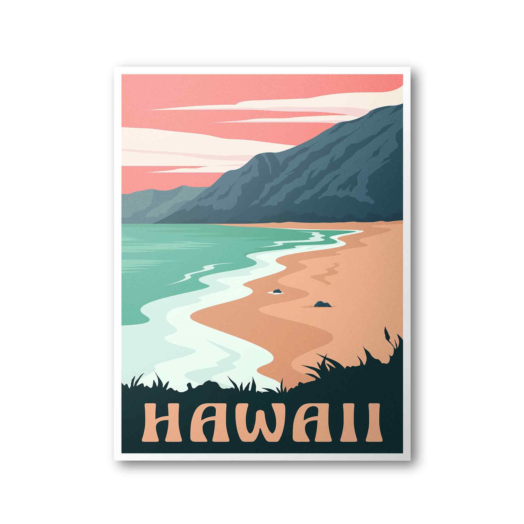 Hawaii Travel Poster - Etsy