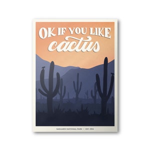 Saguaro National Park Poster | Subpar Parks Poster