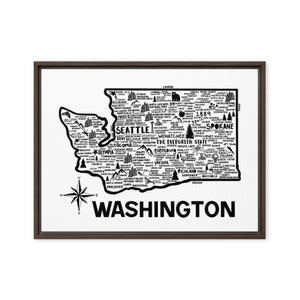 Washington Framed Canvas Print | Framed Print | Framed Canvas Print | Framed Wall Art | Canvas Wall Art | Katie Ford