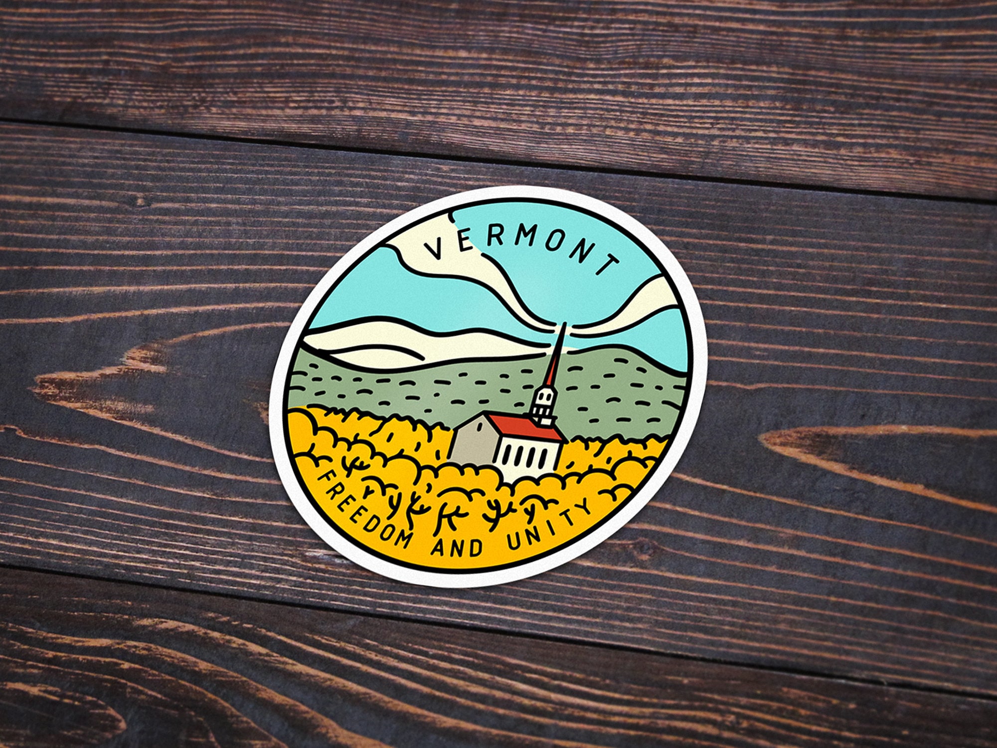 Vermont Sticker | Vermont Decal | Multiple Sizes | Bumper Sticker ...