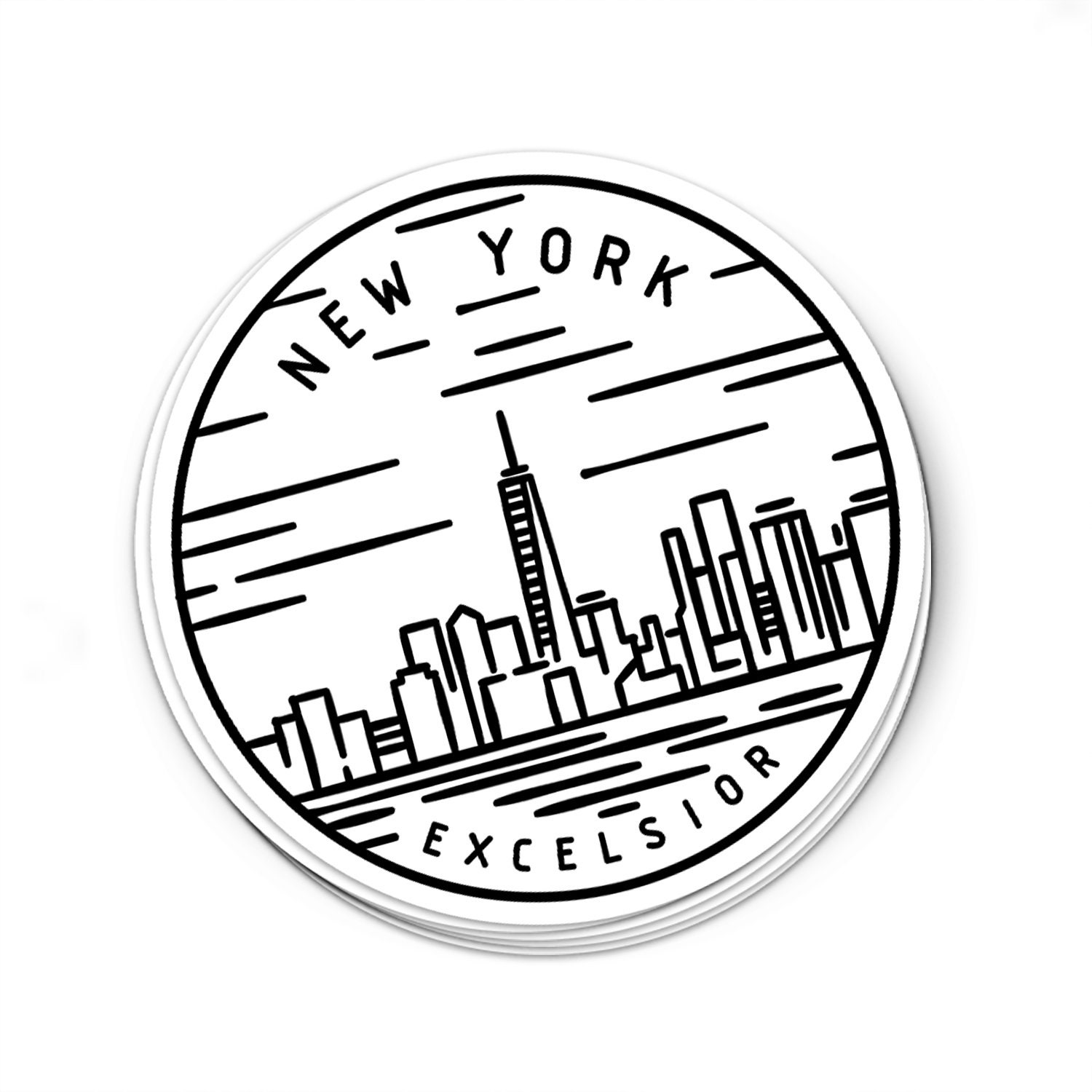Classic 'Made In New York' Barcode Vinyl Sticker Decal - Custom Size & Color