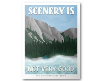 Kings Canyon National Park Poster | Subpar Parks Poster