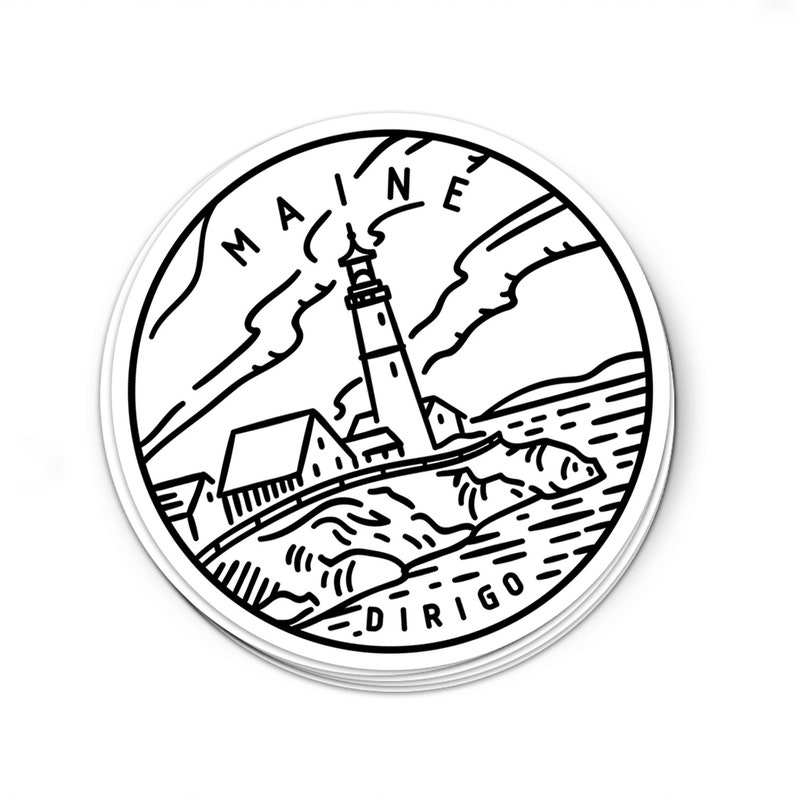 Maine Sticker Multiple Sizes Available Maine Decal
