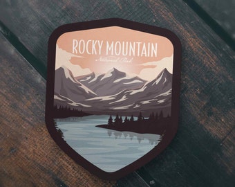 Rocky Mountain National Park Sticker | Multiple Sizes | Bumper Sticker | Water Bottle | Travel | Laptop | Waterproof